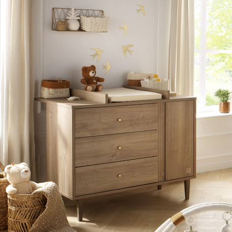 Chambre bébé, lit évolutif et commode à langer - mokka Marron 4 - vertbaudet enfant 