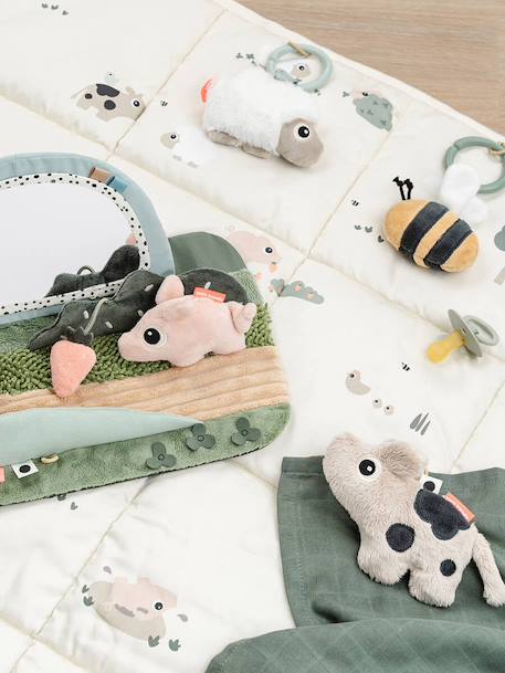 Miroir d'éveil Tummy time Tiny farm multicolore 2 - vertbaudet enfant 