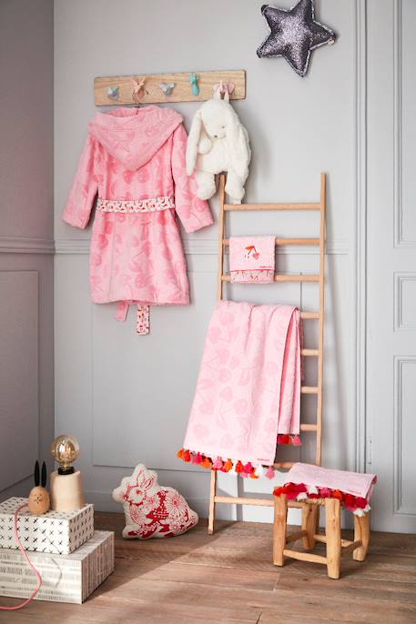 Peignoir de bain escapade kawaii coton Rose 4 - vertbaudet enfant 