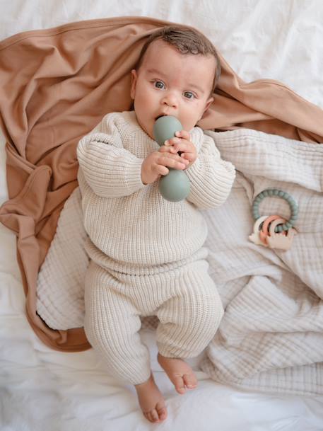 Hochet en silicone bleu 1 - vertbaudet enfant 