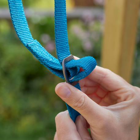 Balançoire nid pour portique  métal d85cm Bleu - noir 3 - vertbaudet enfant 