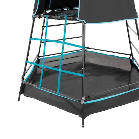 Aire de jeux évolutive filet explorer tour métal h201cm Bleu - noir 3 - vertbaudet enfant 