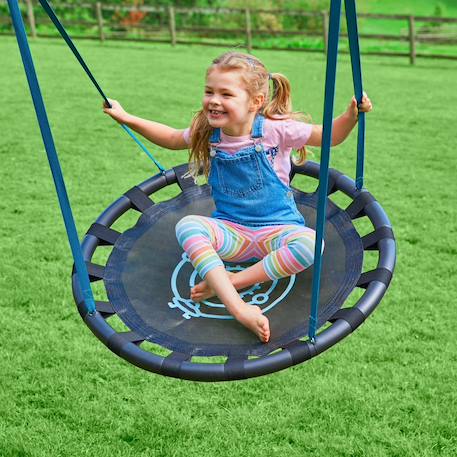 Balançoire nid pour portique  métal d85cm Bleu - noir 5 - vertbaudet enfant 