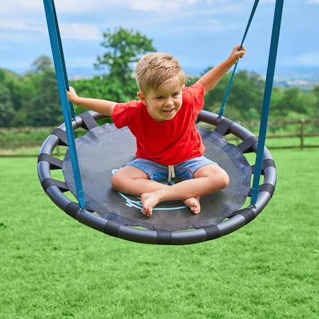 Balançoire nid pour portique  métal d85cm Bleu - noir 4 - vertbaudet enfant 