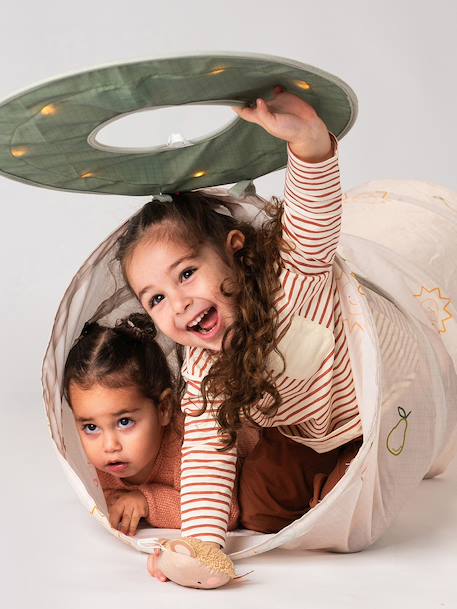 Tunnel de jeu pour bébé beige 1 - vertbaudet enfant 