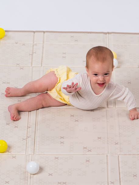 Tapis Mousse Rebords Essentiels beige 2 - vertbaudet enfant 