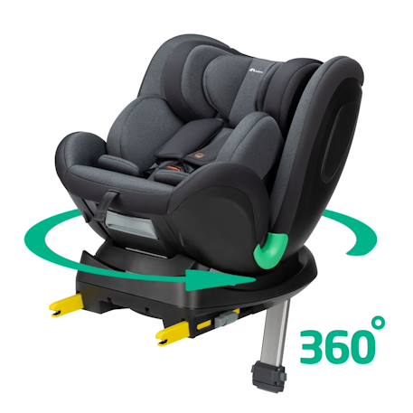 Siège auto évolutif pivotant evolvefix plus i-size Graphite teinté+Noir teinté 6 - vertbaudet enfant 