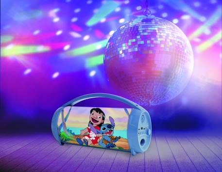 Enceinte bluetooth lumineuse avec micro stitch MULTICOLORE 3 - vertbaudet enfant 