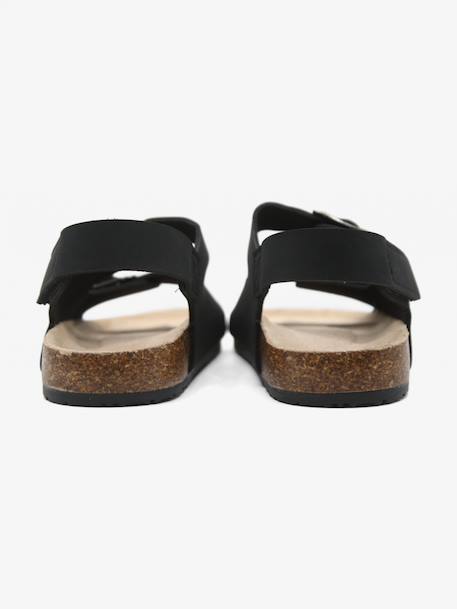 Sandale à scratch Bleu foncé+Noir+Taupe 8 - vertbaudet enfant 