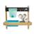 Cuisine d'extérieur pour enfant early fun bois fsc® Marron - bleu - noir 5 - vertbaudet enfant 