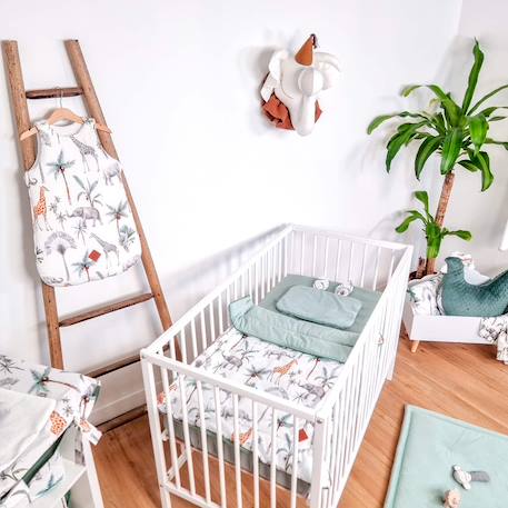 Gigoteuse sans manches tog 2 satin de coton safari Safari, vert, gris, blanc 4 - vertbaudet enfant 