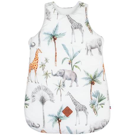 Gigoteuse sans manches tog 2 satin de coton safari Safari, vert, gris, blanc 1 - vertbaudet enfant 