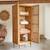 Armoire enfant en bois de pin et cannage 200 ninon Naturel 3 - vertbaudet enfant 