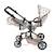 Poussette de poupée linus duo beige avec oursons Beige 5 - vertbaudet enfant 