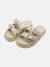 Sandale cloutées Beige+Noir 1 - vertbaudet enfant 