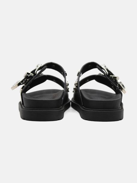 Sandale cloutées Beige+Noir 8 - vertbaudet enfant 