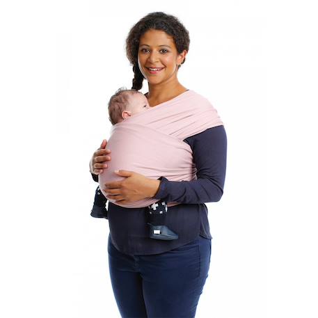 Écharpe de portage en coton biologique tricot slen Beige+Bleu+Chocolat+Gris clair+Rose clair+Taupe+Terracotta 20 - vertbaudet enfant 