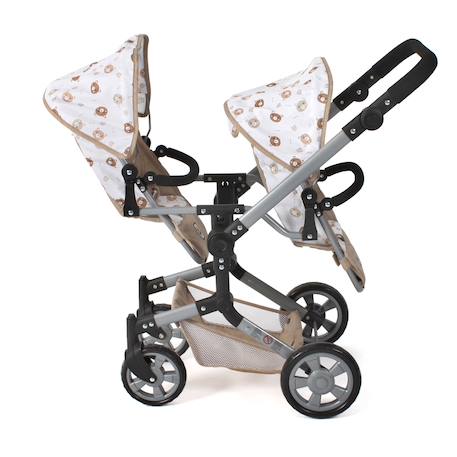 Poussette de poupée linus duo beige avec oursons Beige 6 - vertbaudet enfant 
