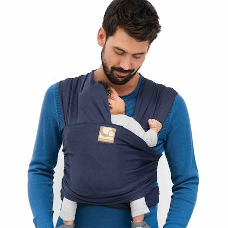 Écharpe de portage en coton biologique tricot slen Beige+Bleu+Chocolat+Gris clair+Rose clair+Taupe+Terracotta 11 - vertbaudet enfant 