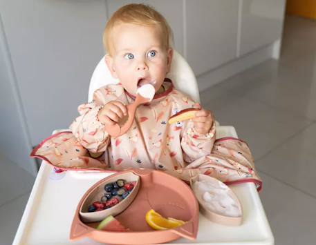 Assiette à compartiments ventousée en silicone renard Rose 4 - vertbaudet enfant 