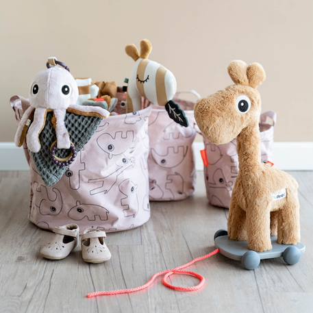 Peluche d'activités vibrante à suspendre jelly rose Rose, ocre 4 - vertbaudet enfant 
