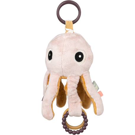 Peluche d'activités vibrante à suspendre jelly rose Rose, ocre 1 - vertbaudet enfant 