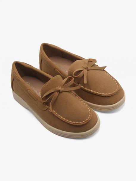 Mocassin à noeuds Camel+Noir 1 - vertbaudet enfant 