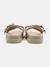 Sandale cloutées Beige+Noir 3 - vertbaudet enfant 