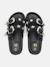 Sandale cloutées Beige+Noir 9 - vertbaudet enfant 