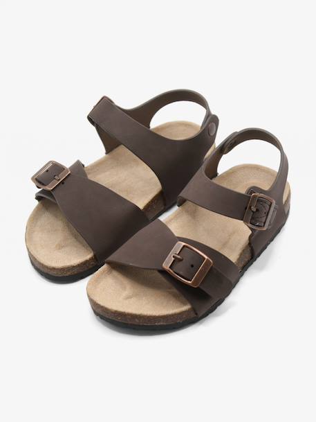 Sandale à brides Bleu foncé+Marron+Noir+Taupe 6 - vertbaudet enfant 