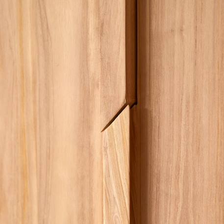 Armoire enfant en bois de teck 190 greta Naturel 4 - vertbaudet enfant 
