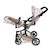 Poussette de poupée linus duo beige avec oursons Beige 4 - vertbaudet enfant 