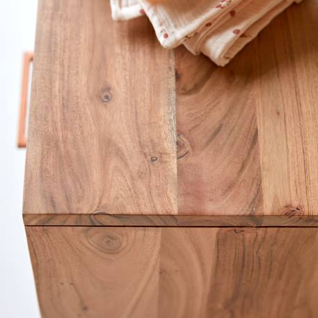 Chevet enfant en bois d'acacia oslo Naturel 4 - vertbaudet enfant 