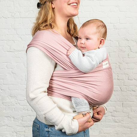 Écharpe de portage en coton biologique tricot slen Beige+Bleu+Chocolat+Gris clair+Rose clair+Taupe+Terracotta 23 - vertbaudet enfant 