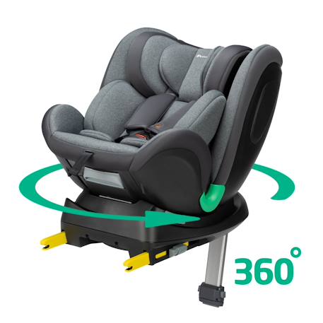 Siège auto évolutif pivotant evolvefix plus i-size Graphite teinté+Noir teinté 1 - vertbaudet enfant 