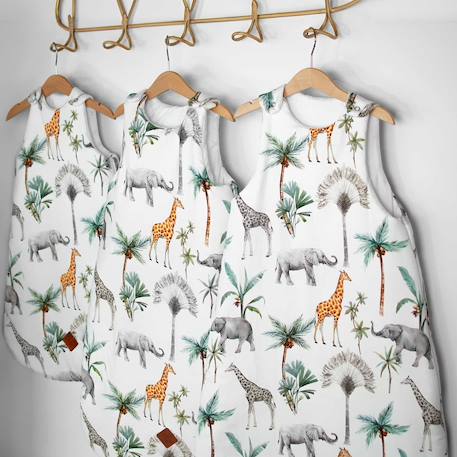 Gigoteuse sans manches tog 2 satin de coton safari Safari, vert, gris, blanc 3 - vertbaudet enfant 