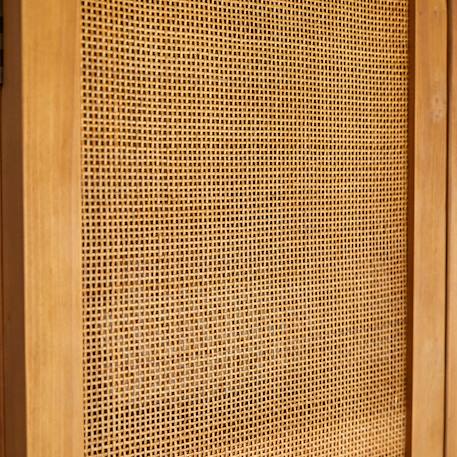 Armoire enfant en bois de pin et cannage 200 ninon Naturel 4 - vertbaudet enfant 