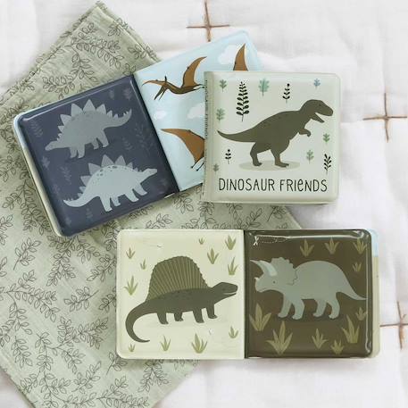 Livre de bain pour enfant nos amis dinosaures Vert 2 - vertbaudet enfant 