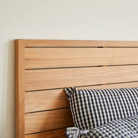 Tête de lit enfant en bois de teck 95 minimalys Marron clair 3 - vertbaudet enfant 