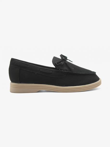 Mocassin à noeuds Camel+Noir 6 - vertbaudet enfant 