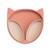 Assiette à compartiments ventousée en silicone renard Rose 1 - vertbaudet enfant 