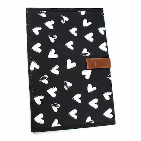 Sac à langer black & white et son matelas coeurs Noir, coeurs 5 - vertbaudet enfant 