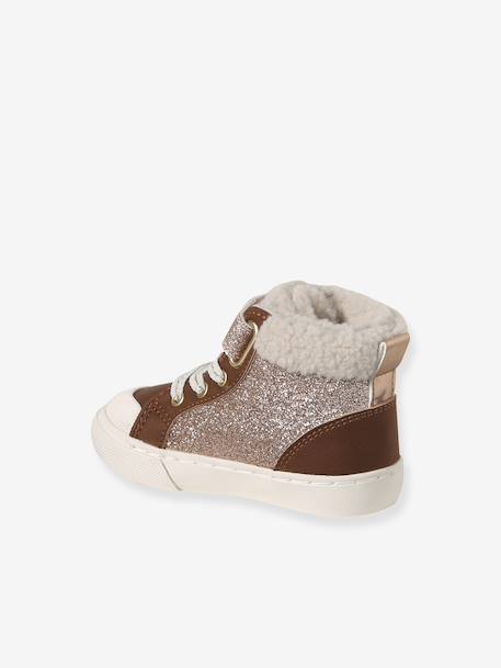 Baskets bébé fille synthétique fourrées lot marron 3 - vertbaudet enfant 