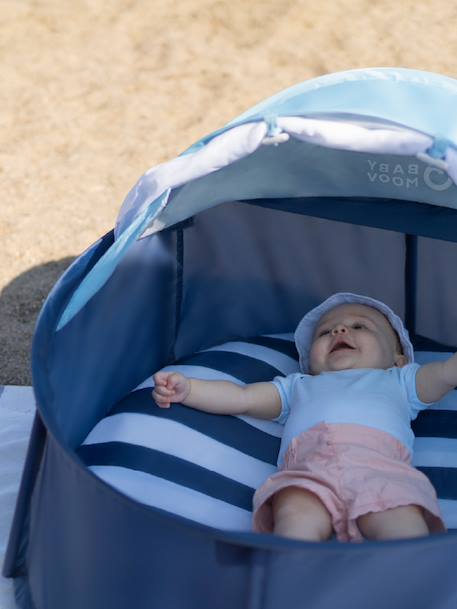 Babyni Aire de Jeux & lit d'appoint Anti-UV FPS 50+ Marinière bleu blanc 5 - vertbaudet enfant 