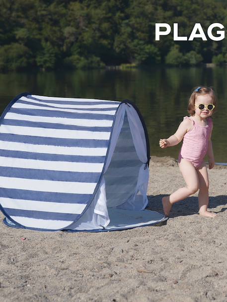 Tente Anti-UV Haute protection 50+ MARINIERE+vert 3 - vertbaudet enfant 