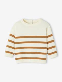 -Pull bébé rayé en tricot