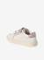 Baskets enfant fille cuir à scratchs blanc imprimé+écru+lot blanc 13 - vertbaudet enfant 