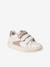 Baskets enfant fille cuir à scratchs blanc imprimé+écru+lot blanc 11 - vertbaudet enfant 