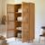 Armoire enfant en bois d'orme massif et cannage luis Naturel 3 - vertbaudet enfant 
