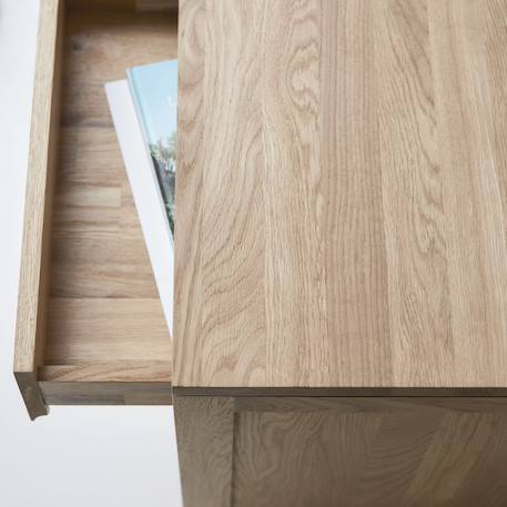 Bureau enfant en bois de chêne 160 eden Naturel 4 - vertbaudet enfant 
